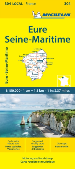 Eure  Seine-Maritime - Michelin Local Map 304 : Map, Sheet map, folded Book