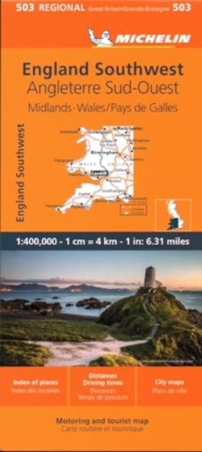 Wales - Michelin Regional Map 503 : Map, Sheet map, folded Book