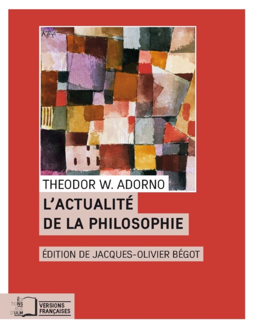 L'Actualite de la philosophie et autres essais, PDF eBook