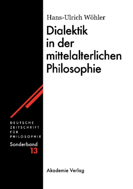 Dialektik in der mittelalterlichen Philosophie, PDF eBook