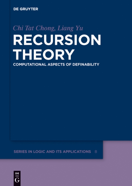 Recursion Theory : Computational Aspects of Definability, PDF eBook