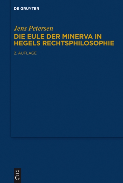 Die Eule der Minerva in Hegels Rechtsphilosophie, PDF eBook