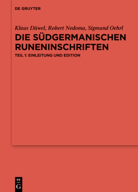 Die sudgermanischen Runeninschriften, EPUB eBook