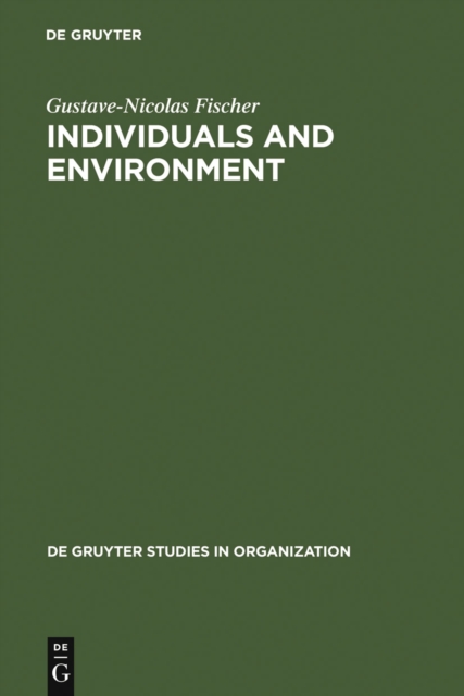 Individuals and Environment : A Psychosocial Approach to Workspace, PDF eBook