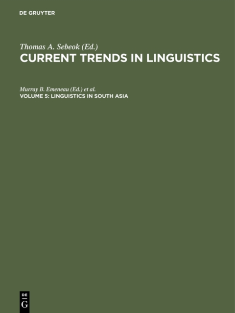 Linguistics in South Asia, PDF eBook