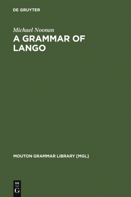 A Grammar of Lango, PDF eBook