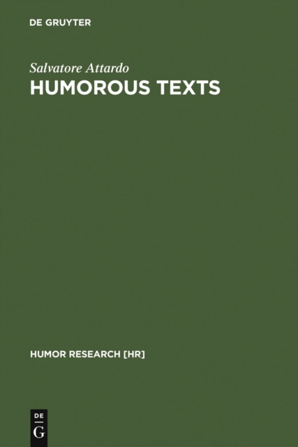 Humorous Texts : A Semantic and Pragmatic Analysis, PDF eBook