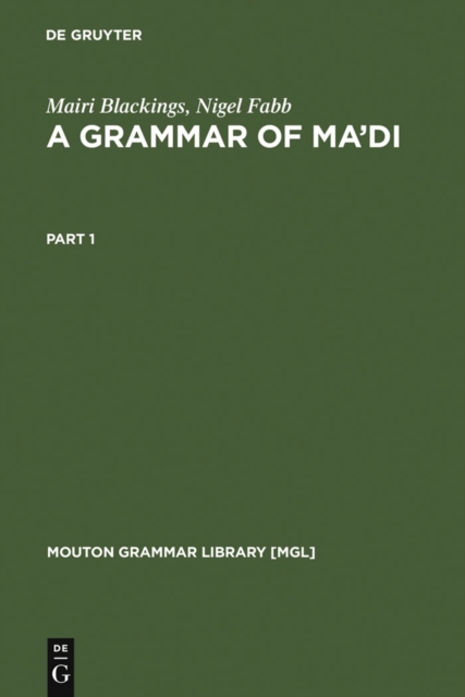 A Grammar of Ma'di, PDF eBook