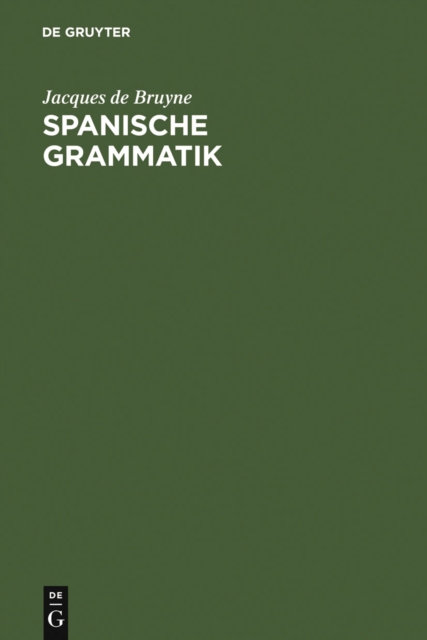 Spanische Grammatik, PDF eBook