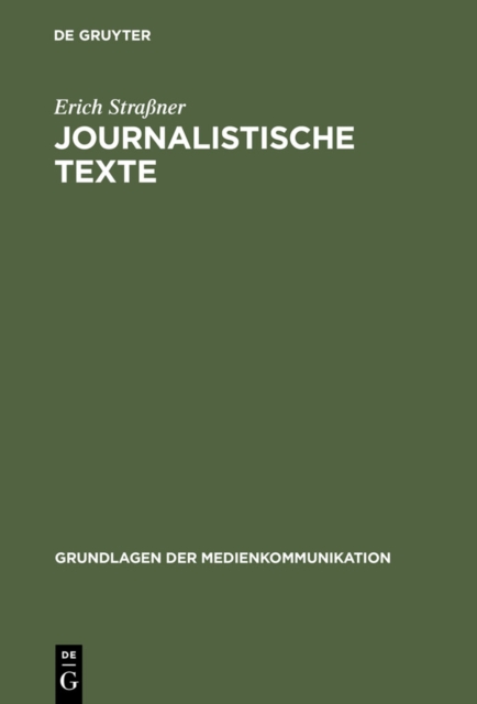 Journalistische Texte, PDF eBook