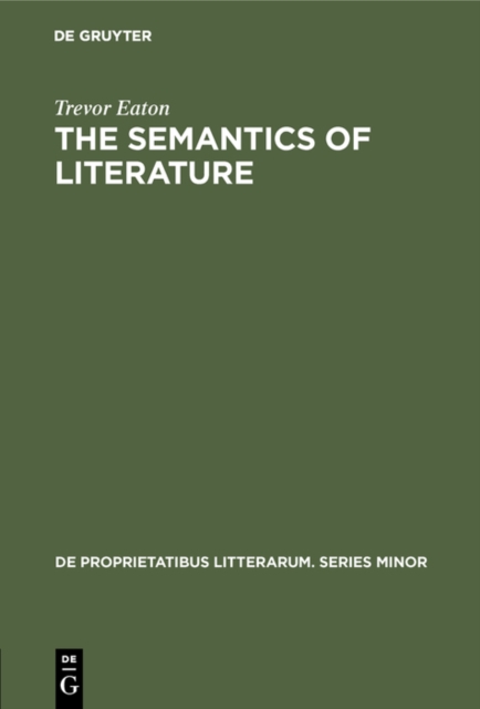 The semantics of literature, PDF eBook