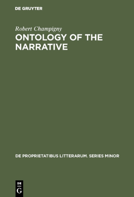 Ontology of the narrative : An analysis, PDF eBook
