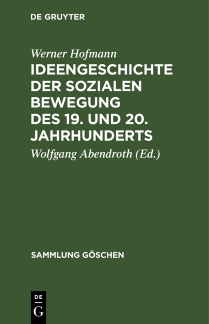 Ideengeschichte der sozialen Bewegung des 19. und 20. Jahrhunderts, PDF eBook