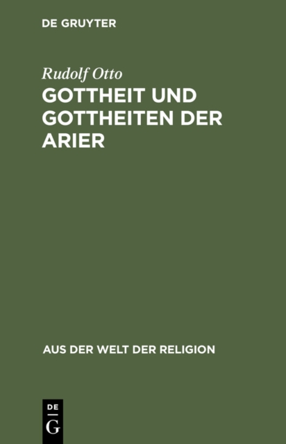 Gottheit und Gottheiten der Arier, PDF eBook