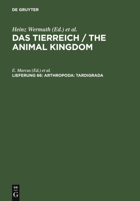 Arthropoda: Tardigrada, PDF eBook