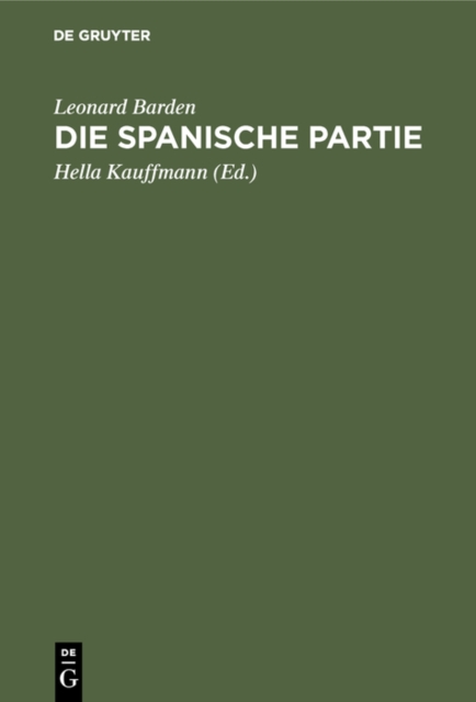Die spanische Partie, PDF eBook