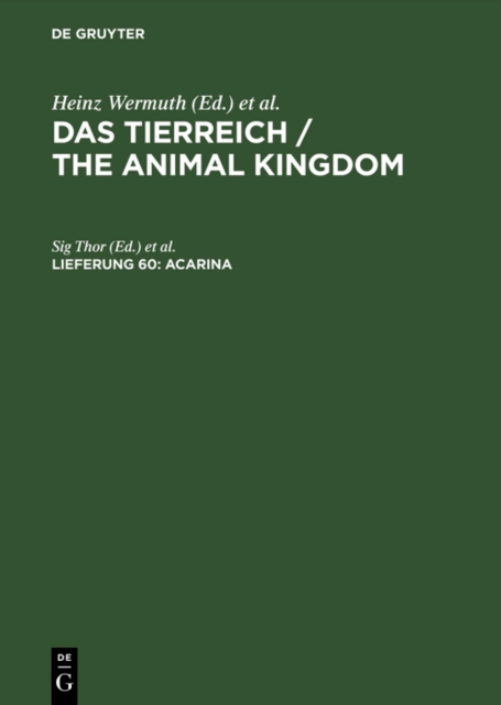 Acarina : Tydeidae, Ereynetidae, PDF eBook