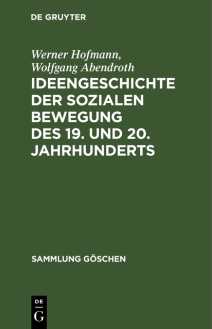 Ideengeschichte der sozialen Bewegung des 19. und 20. Jahrhunderts, PDF eBook
