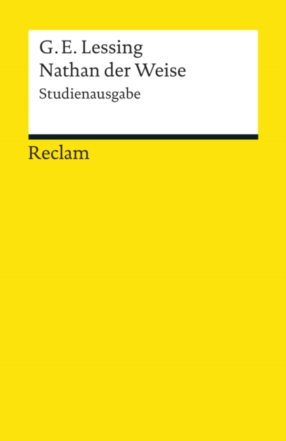 Nathan der Weise (Studienausgabe) : Reclams Universal-Bibliothek, EPUB eBook
