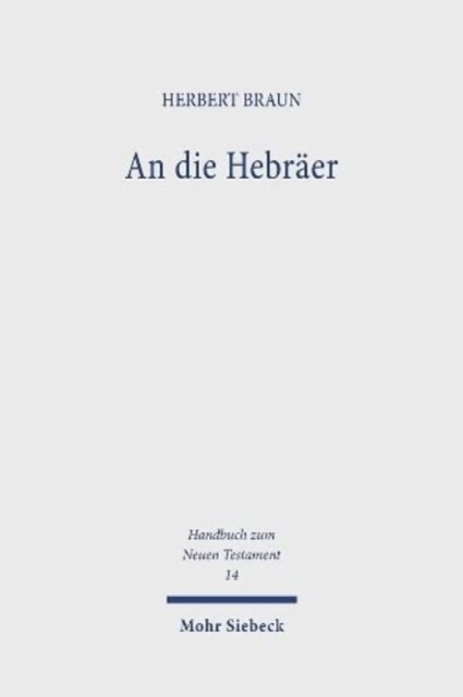 An die Hebraer, Paperback / softback Book