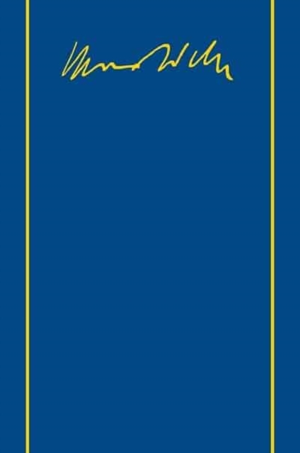 Max Weber-Gesamtausgabe : Band I/8: Wirtschaft, Staat und Sozialpolitik. Schriften und Reden 1900-1912. Erganzungsheft, Paperback / softback Book