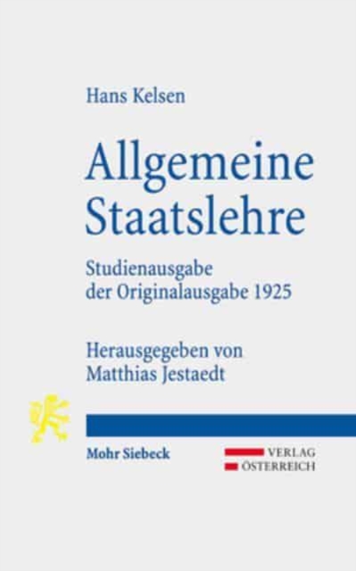 Allgemeine Staatslehre : Studienausgabe der Originalausgabe 1925, Paperback / softback Book