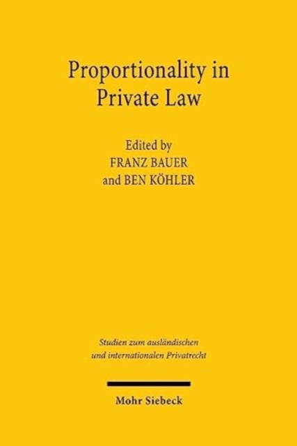 Proportionality in Private Law, Paperback / softback Book