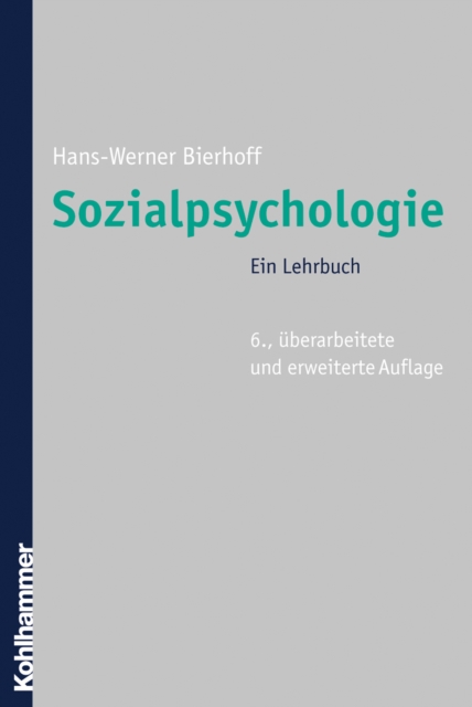 Sozialpsychologie : Ein Lehrbuch, PDF eBook