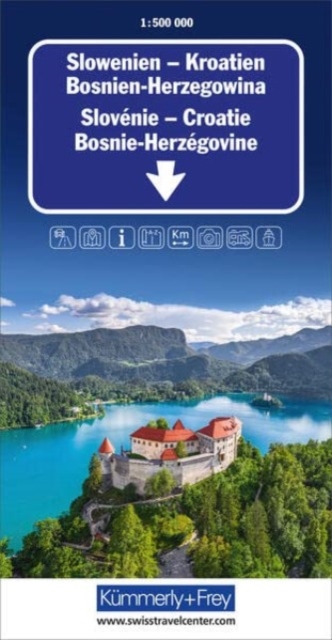 Slovenia / Croatia / Bosnia-Herzegovina, Sheet map, folded Book