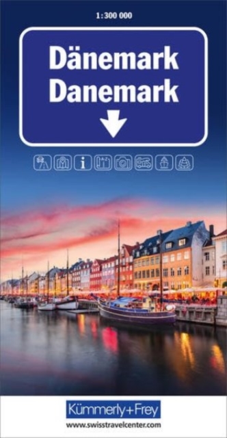 Denmark, Sheet map, folded Book