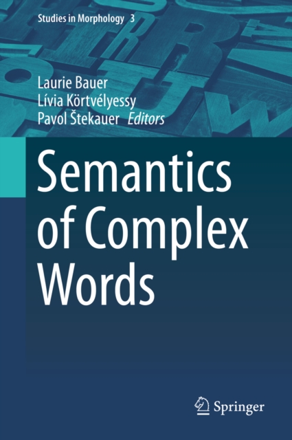Semantics of Complex Words, PDF eBook