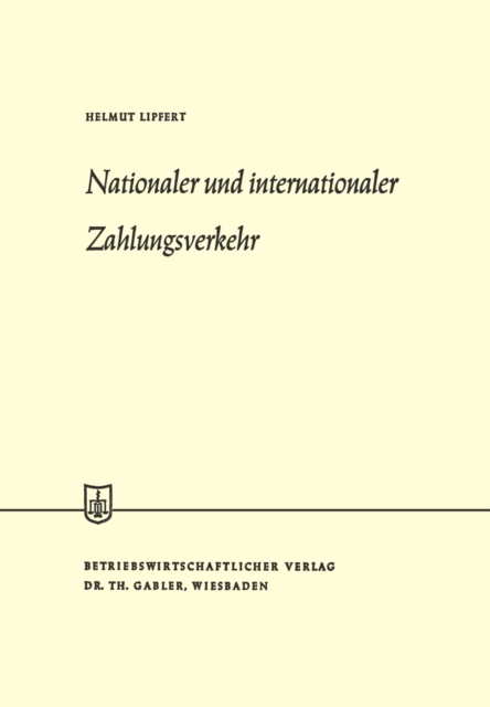Nationaler und internationaler Zahlungsverkehr, PDF eBook