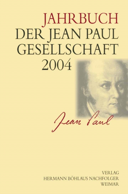 Jahrbuch der Jean Paul Gesellschaft 2004, PDF eBook