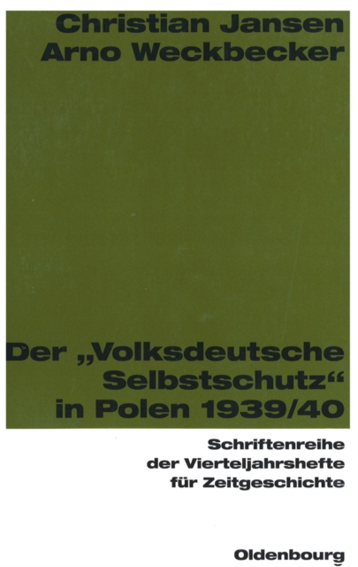 Der "Volksdeutsche Selbstschutz" in Polen 1939/1940, PDF eBook