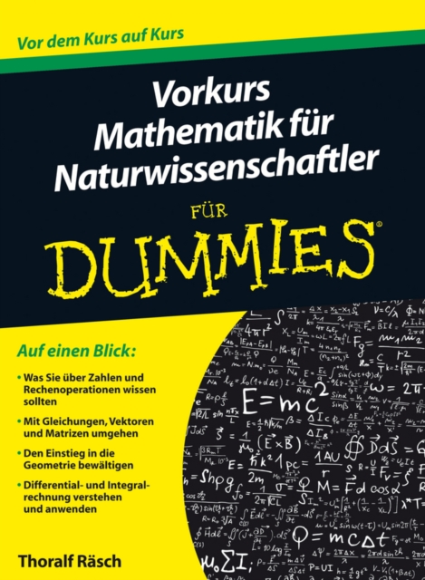 Vorkurs Mathematik fur Naturwissenschaftler fur Dummies, Paperback / softback Book