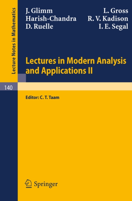 Lectures in Modern Analysis and Applications II, PDF eBook