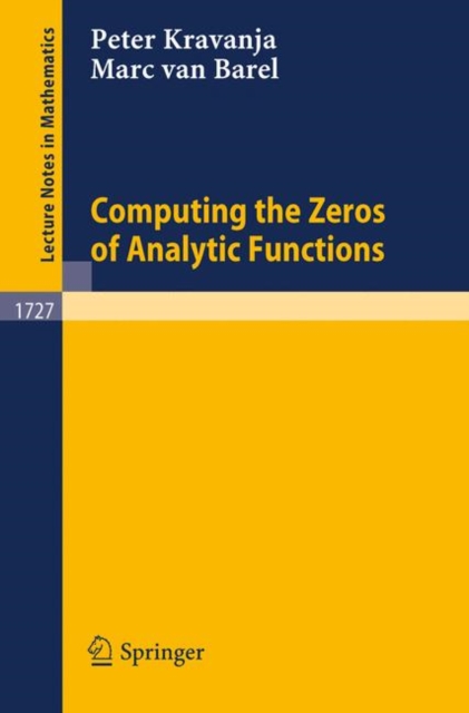 Computing the Zeros of Analytic Functions, Paperback Book