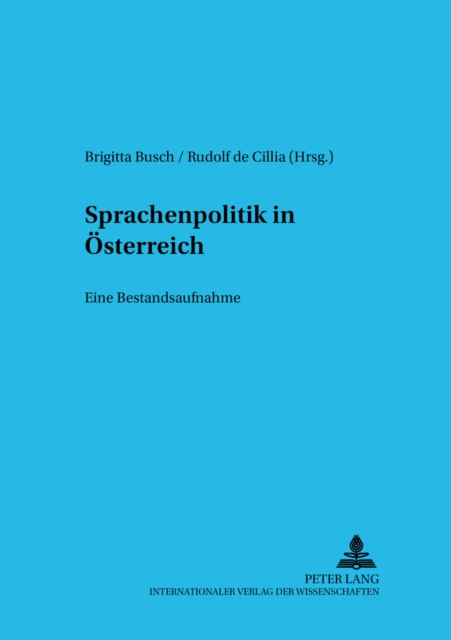 Sprachenpolitik in Oesterreich : Eine Bestandsaufnahme, Paperback / softback Book