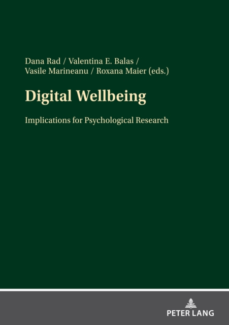 Digital Wellbeing : Implications for Psychological Research, PDF eBook