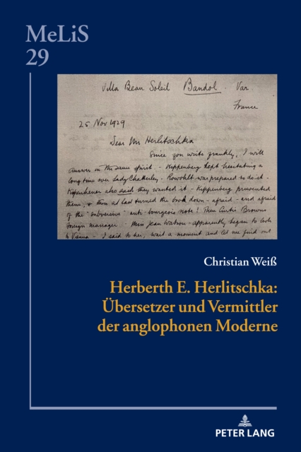 Herberth E. Herlitschka: Uebersetzer und Vermittler der anglophonen Moderne, EPUB eBook