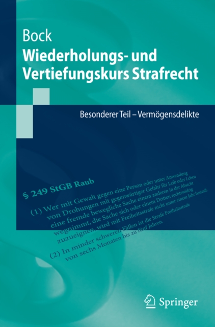 Wiederholungs- und Vertiefungskurs Strafrecht : Besonderer Teil - Vermogensdelikte, PDF eBook