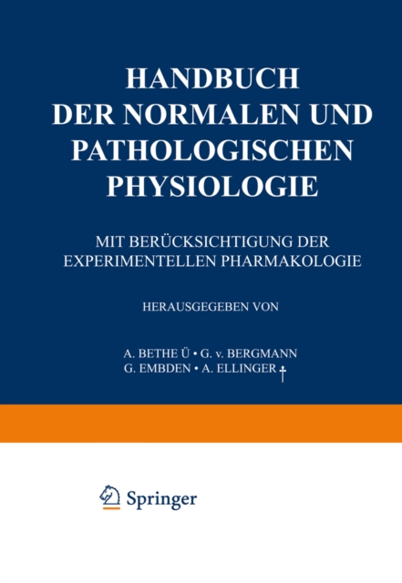 Handbuch der normalen und pathologischen Physiologie : 17. Band - Correlatonen III, PDF eBook