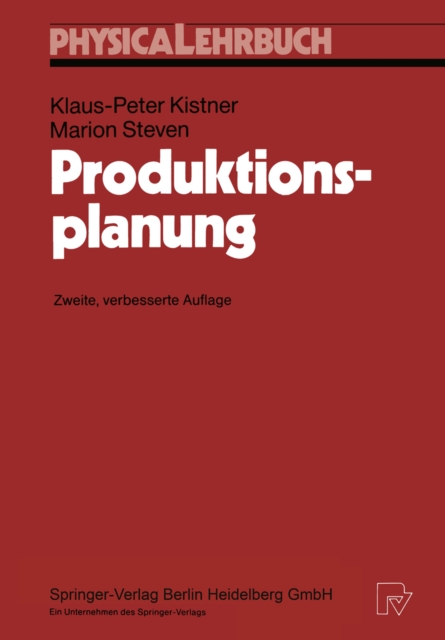 Produktionsplanung, PDF eBook