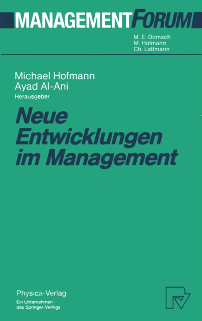 Neue Entwicklungen im Management, PDF eBook