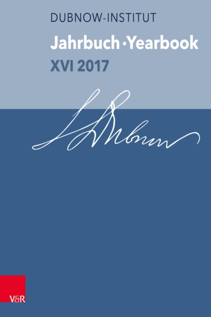 Jahrbuch des Dubnow-Instituts / Dubnow Institute Yearbook XVI/2017, PDF eBook