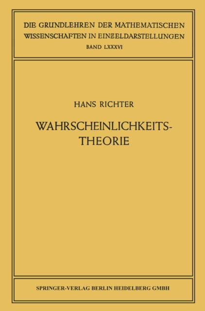 Wahrscheinlichkeitstheorie, PDF eBook