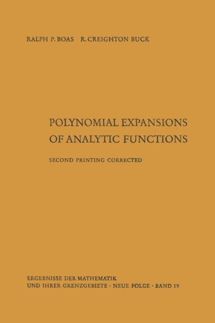Polynomial Expansions of Analytic Functions, Paperback Book