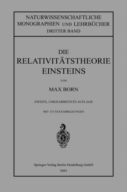 Die Relativitatstheorie Einsteins und Ihre Physikalischen Grundlagen : Elementar Dargestellt, PDF eBook