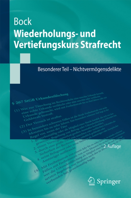 Wiederholungs- und Vertiefungskurs Strafrecht : Besonderer Teil - Nichtvermogensdelikte, PDF eBook