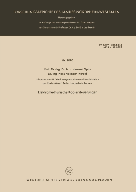 Elektromechanische Kopiersteuerungen, PDF eBook